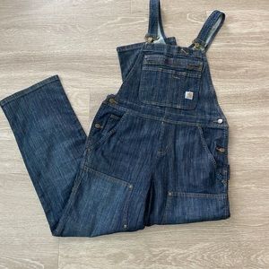Carhartt dark wash overalls - size 4/6